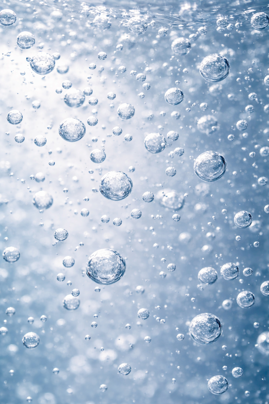 water bubbles coming up through clear water